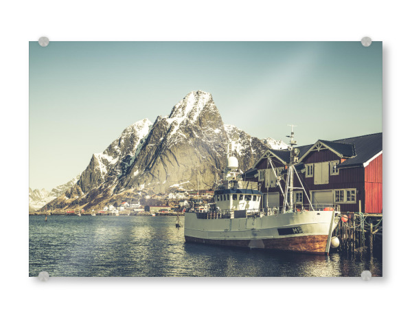 Acrylglasbild "Lofoten vintage" artboxONE - Natur,Reise,Reise / Länder