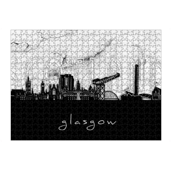 Puzzle Ravensburger "Glasgow skyline marble" artboxONE - Städte,Reise,Architektur,Marmor