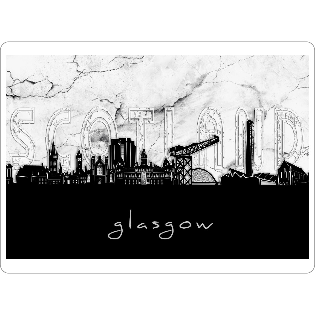 Tischset "Glasgow skyline marble" artboxONE - Städte,Reise,Architektur,Marmor
