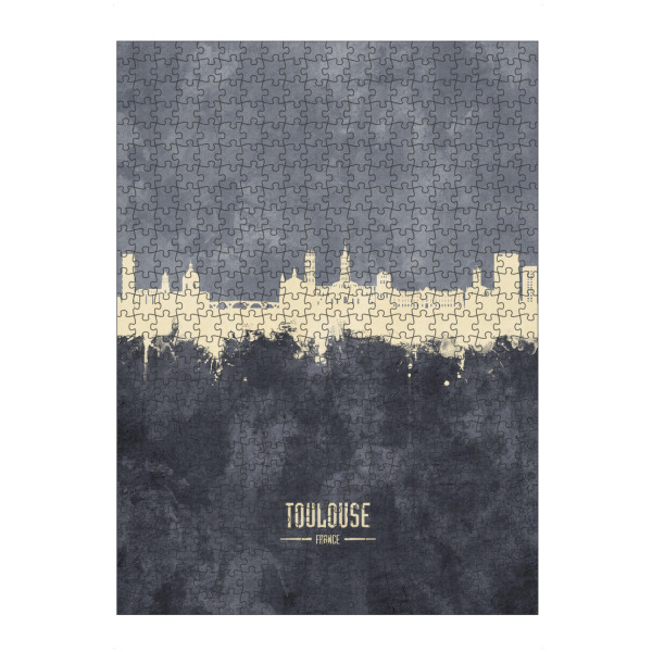 artboxONE Puzzle "Toulouse France Skyline Grey" artboxONE - Städte