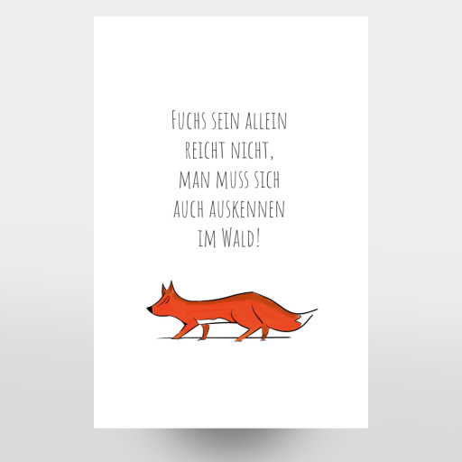 Der Fuchs im Wald