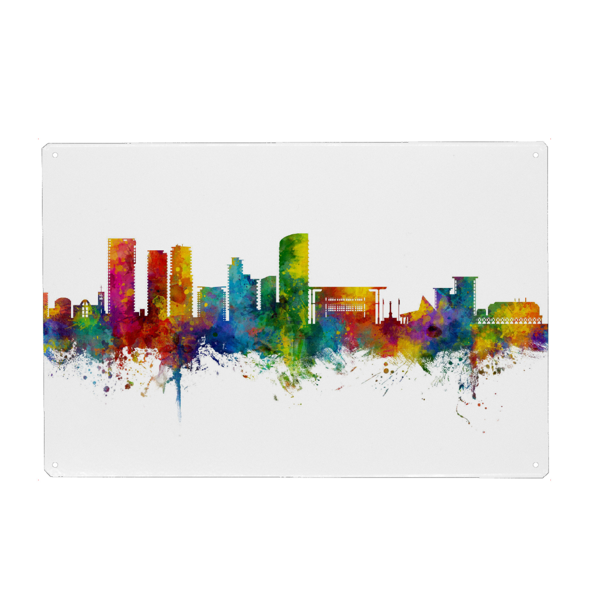 Metall Poster "Darwin Australia Skyline" artboxONE - Städte