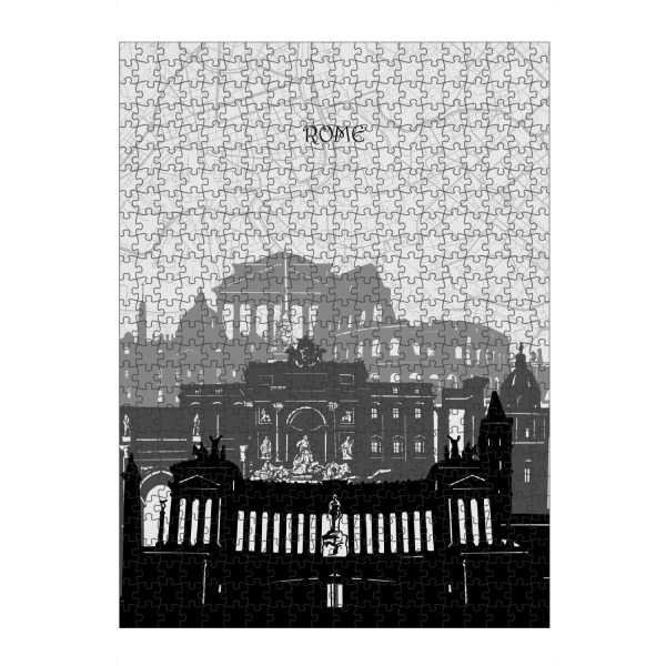 Puzzle Ravensburger "Rome cityscape map" artboxONE - Städte,Reise,Architektur,Städte / Rom,Kartografie