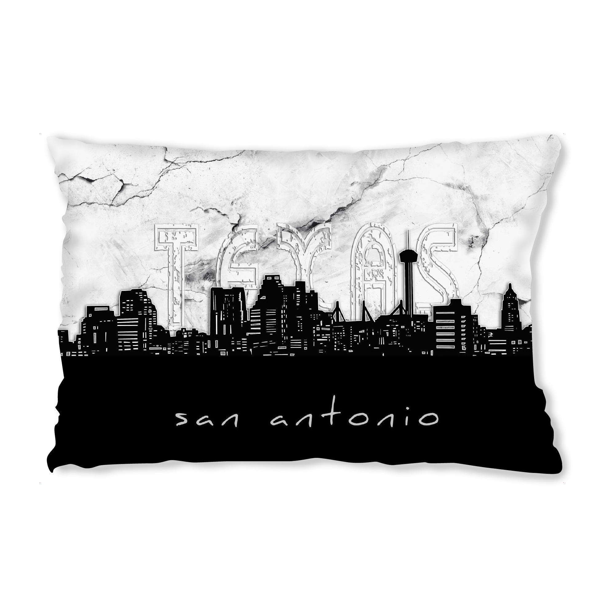 Design-Kissen "San antonio skyline marble" artboxONE - Städte,Reise,Architektur,Marmor