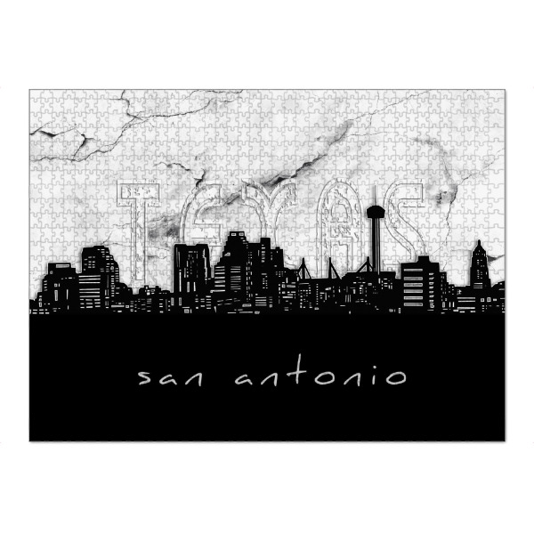 Puzzle Ravensburger "San antonio skyline marble" artboxONE - Städte,Reise,Architektur,Marmor