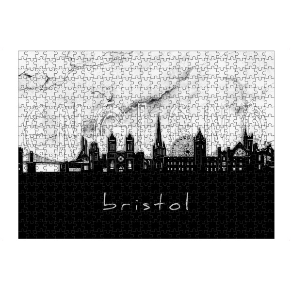 Puzzle Ravensburger "Bristol skyline marble" artboxONE - Städte,Reise,Architektur,Marmor