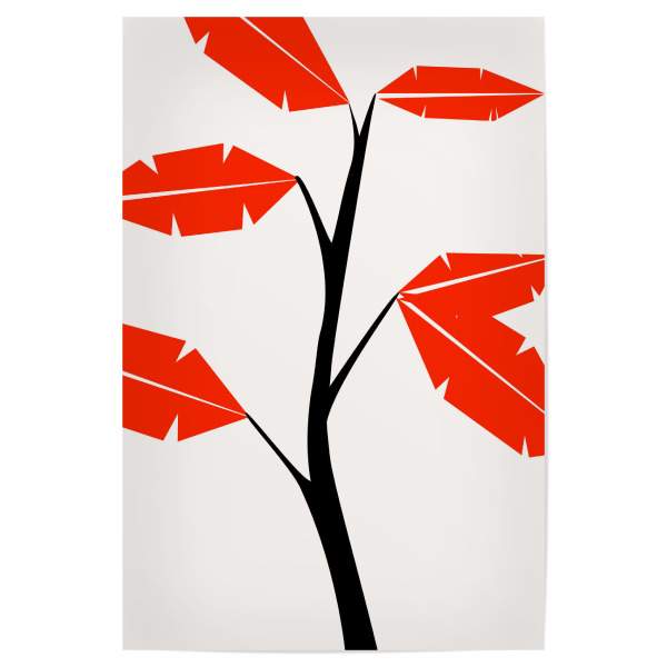 Poster 30x20 cm "Banana Tree Feeling" artboxONE - Natur,Abstrakt - Baum,Blatt,Blätter,Leaves,Tree,Abstract,Abstrakt,Nature,Natur,Minimal