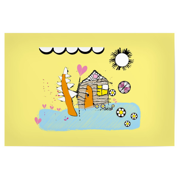 Poster "Conas Häuschen" artboxONE - Für Kinder,Lustig