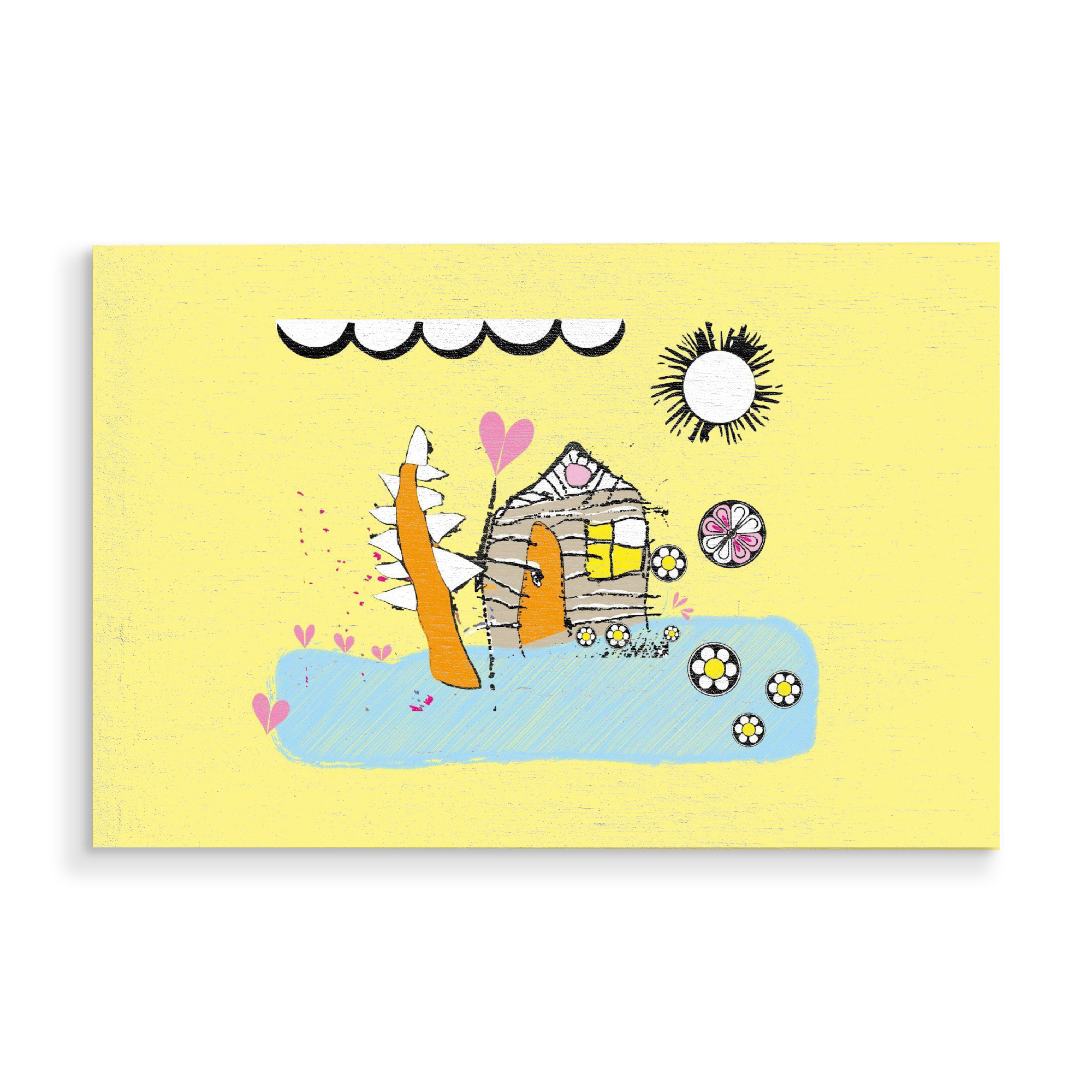 Holzbild "Conas Häuschen" artboxONE - Für Kinder,Lustig