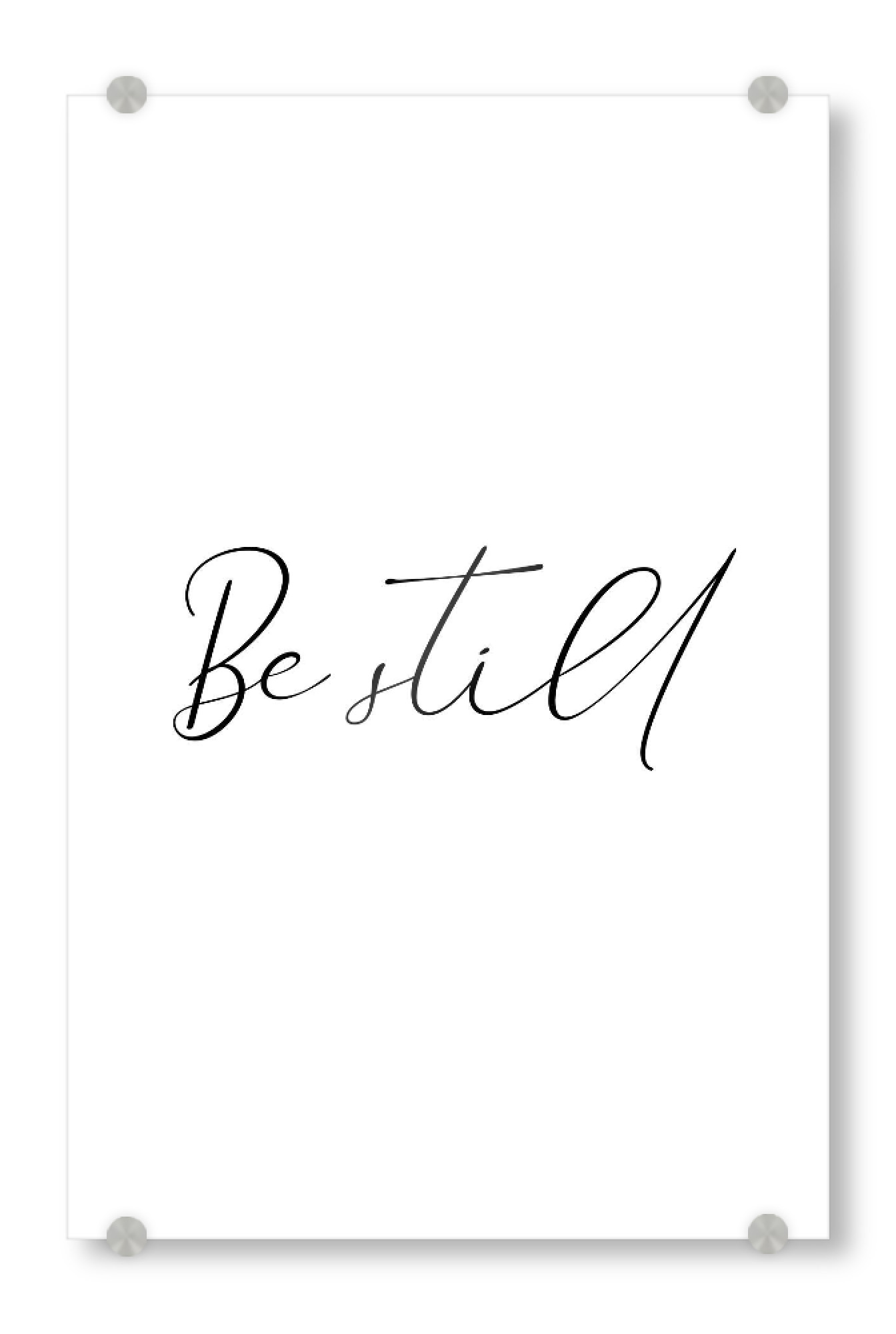 Acrylglasbild "Be still my very full heart_links" artboxONE - Typografie,Liebe