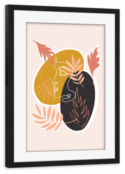 Poster mit Rahmen schwarz "Waiting For" artboxONE - Natur,Floral,Abstrakt