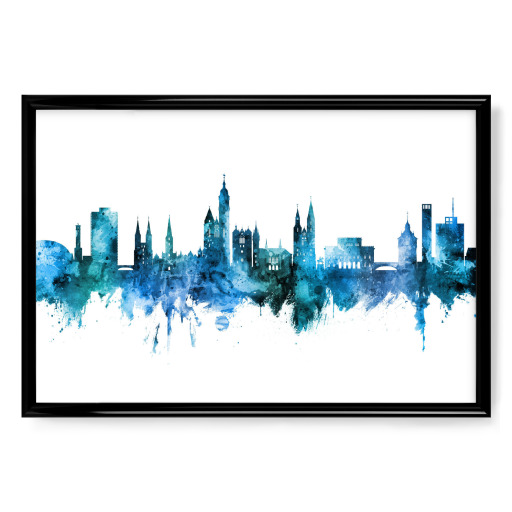 Braunschweig Germany Skyline Blue