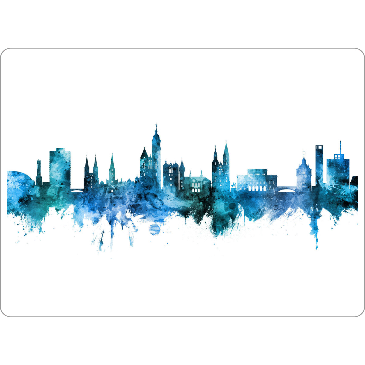 Tischset "Braunschweig Germany Skyline Blue" artboxONE - Städte