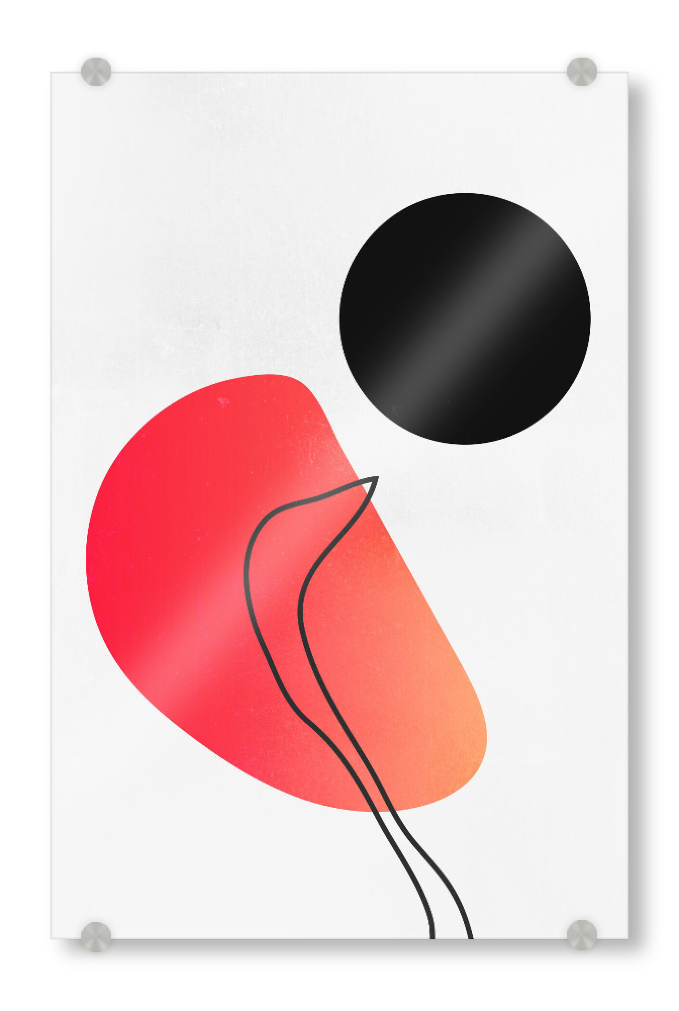Acrylglasbild "Abstracta No C" artboxONE - Abstrakt - Formen,Kreis,Abstract,Abstrakt,Circle,Minimal,Geometrie,Geometry