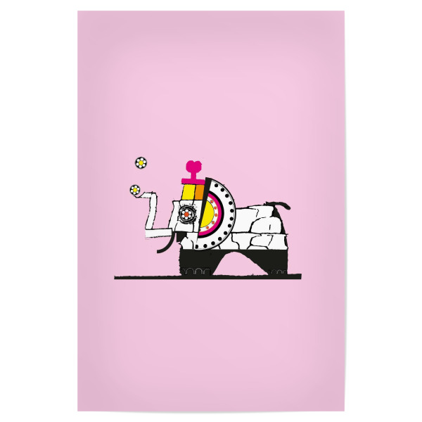 Poster "Elefant Willy" artboxONE - Für Kinder,Tiere,Lustig