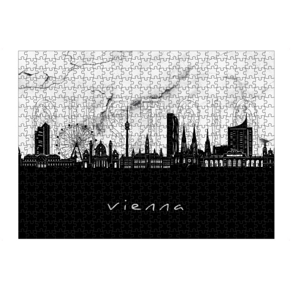 artboxONE Puzzle "Vienna skyline marble" artboxONE - Städte,Reise,Architektur,Städte / Wien,Marmor