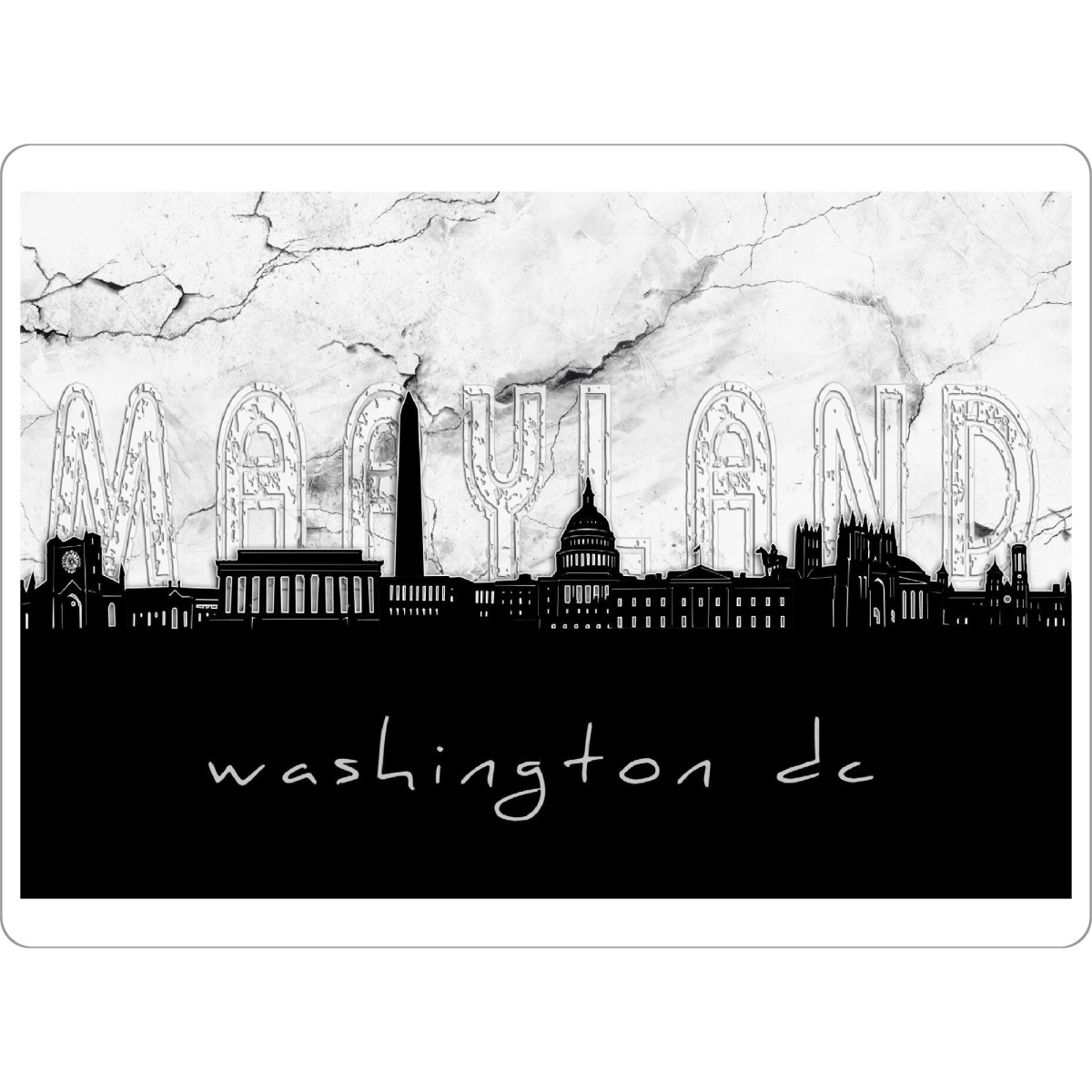 Tischset "Washington dc skyline marble" artboxONE - Städte,Reise,Architektur,Städte / Washington,Marmor