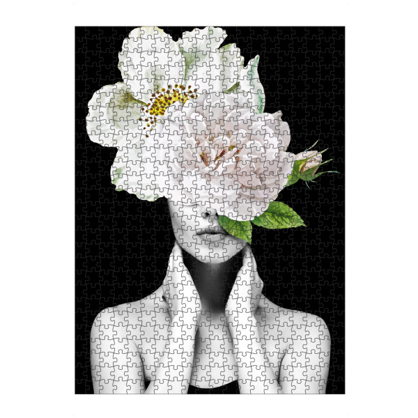 artboxONE Puzzle "Woman Flower Leaf" artboxONE - Natur,Floral