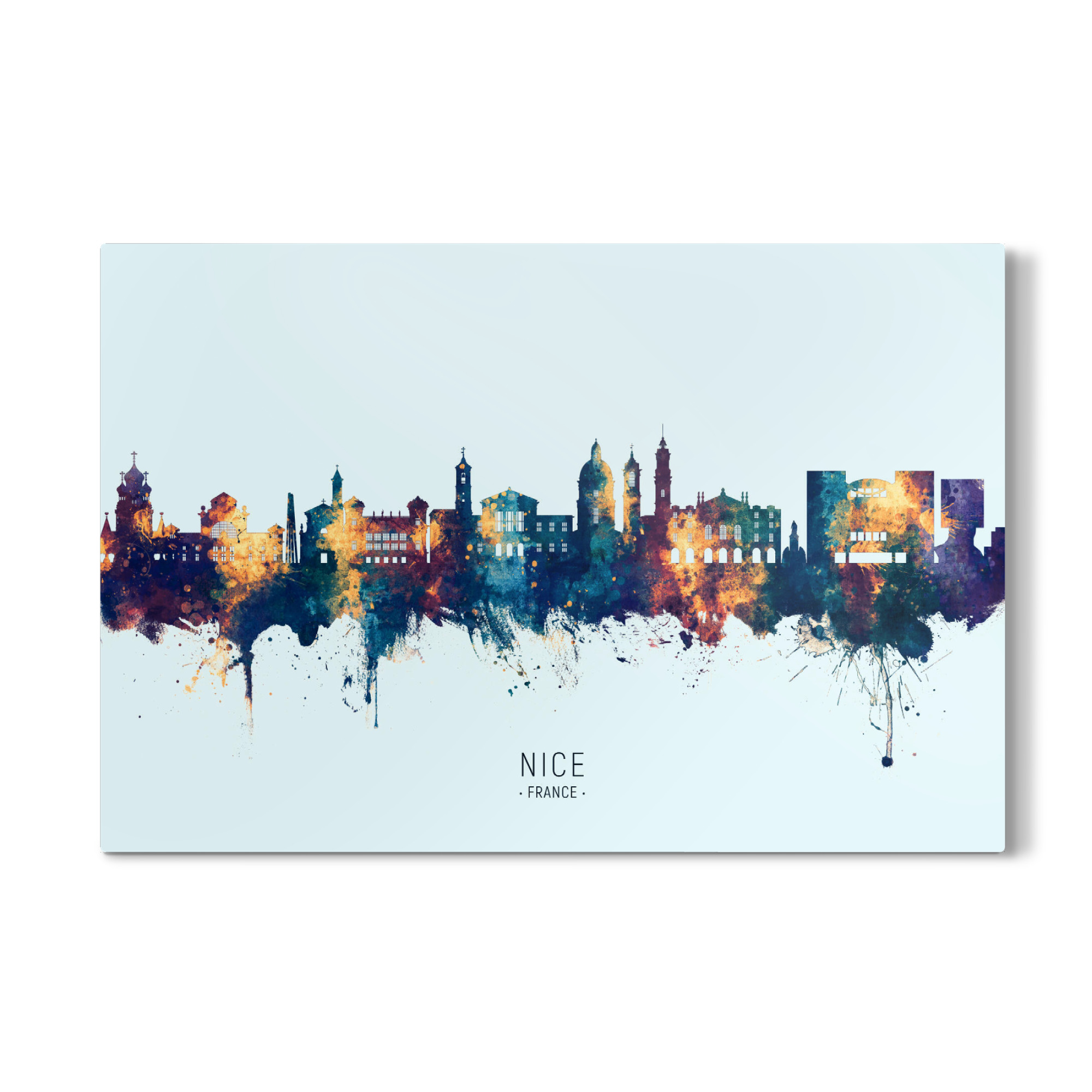 Galerie-Print "Nice France Skyline BlueOrange" 30x20 cm artboxONE