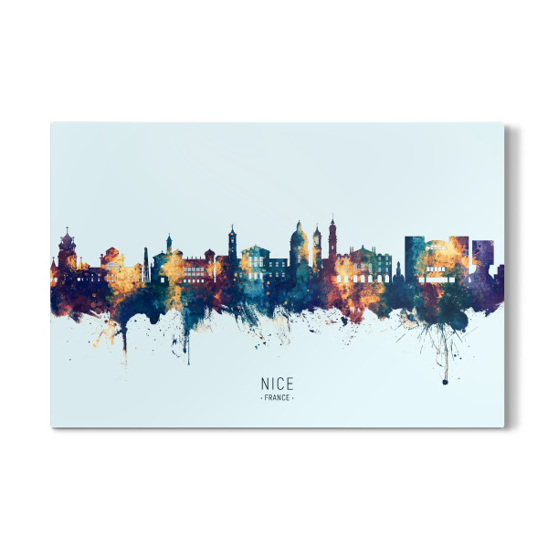 Galerie-Print "Nice France Skyline BlueOrange" 30x20 cm artboxONE