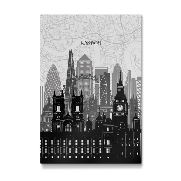 Galerie-Print "London cityscape map" 30x20 cm artboxONE