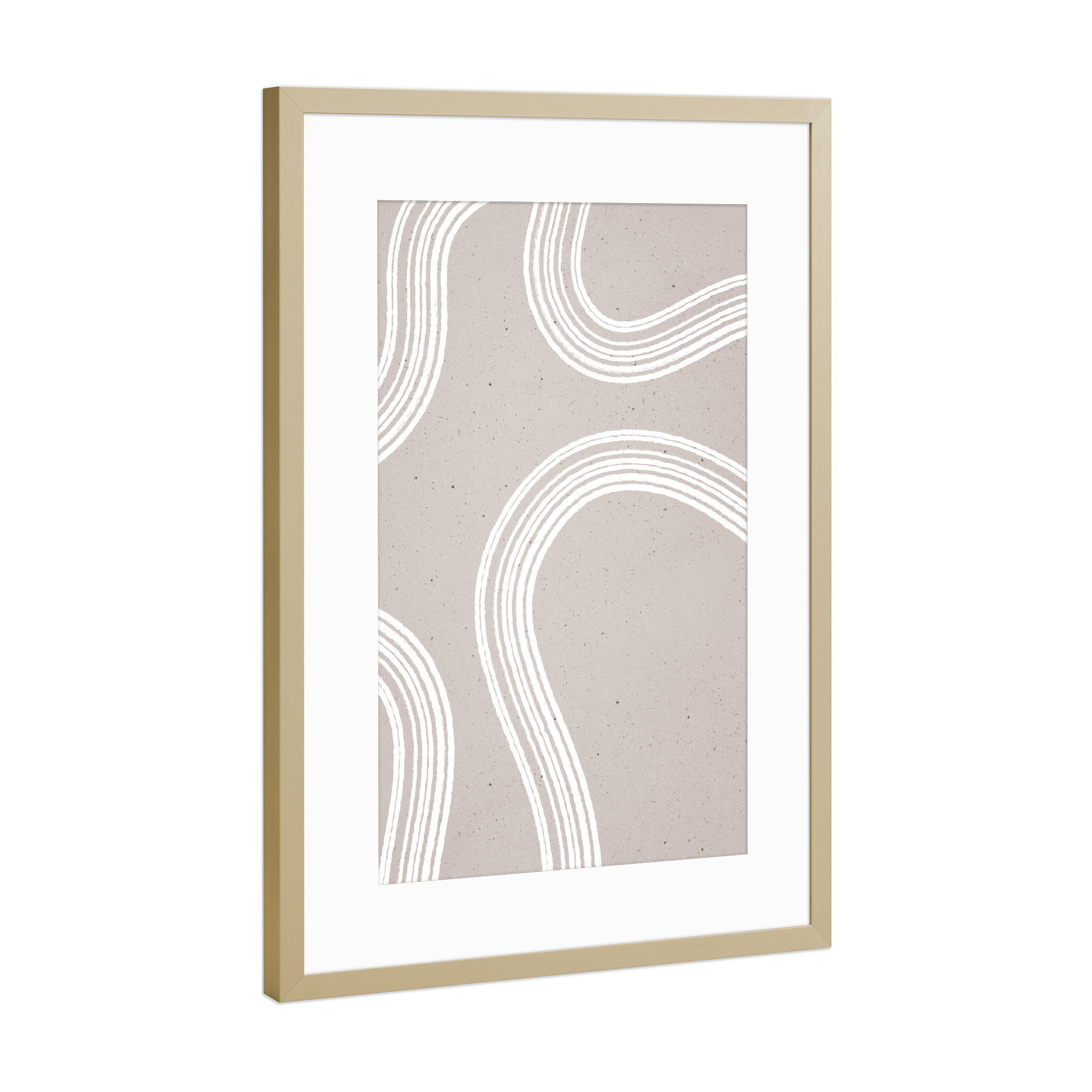 Poster mit Rahmen Gold "Shapes gone Wild" artboxONE - Abstrakt - Formen,Textur,Abstract,Abstrakt