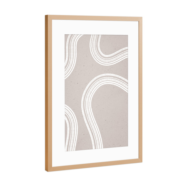 Poster mit Rahmen Kupfer "Shapes gone Wild" artboxONE - Abstrakt - Formen,Textur,Abstract,Abstrakt