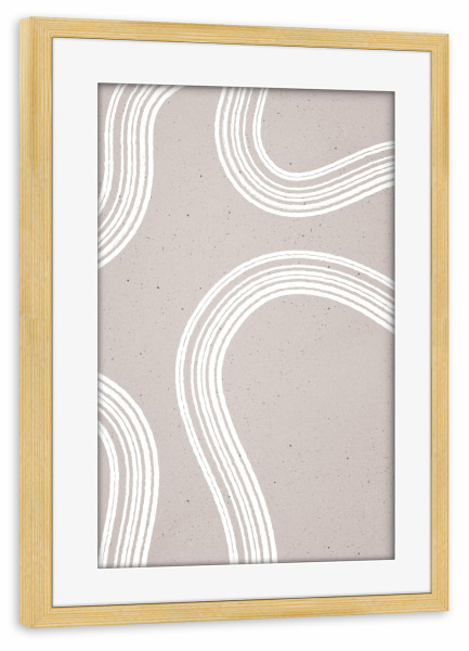 Poster mit Rahmen kiefer "Shapes gone Wild" artboxONE - Abstrakt - Formen,Textur,Abstract,Abstrakt