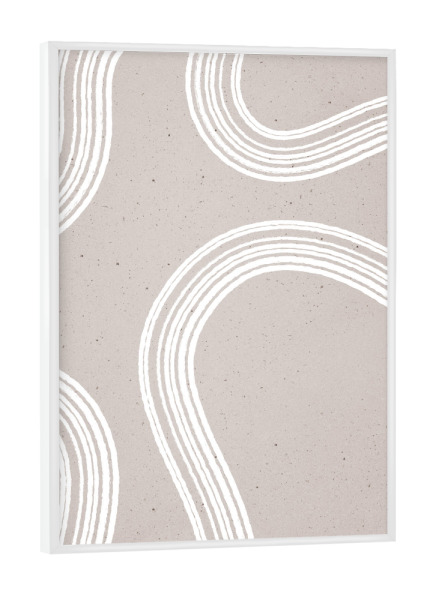 Poster mit weißem Rahmen "Shapes gone Wild" artboxONE - Abstrakt - Formen,Textur,Abstract,Abstrakt