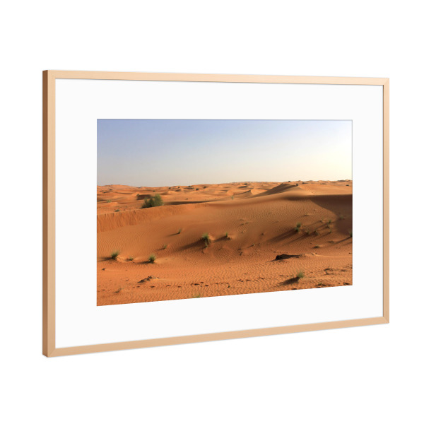 Poster mit Rahmen Kupfer "Dubais Wüste" artboxONE - Natur,Reise,Reise / Länder,Städte / Dubai