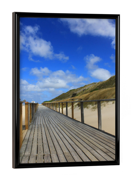 Poster mit schwarzem Rahmen "Sylter Promenade" artboxONE - Natur,Reise,Architektur