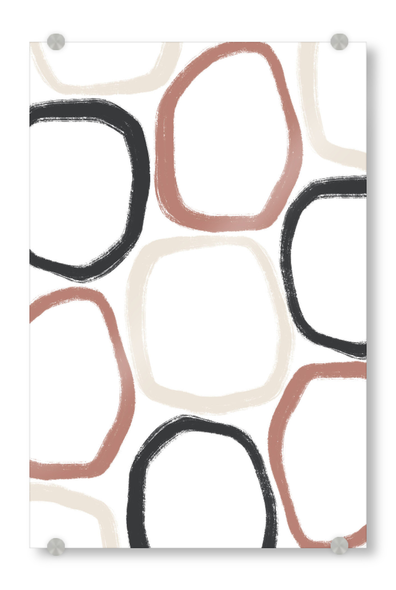 Acrylglasbild "Three Stones - All over" artboxONE - Abstrakt,Geometrie