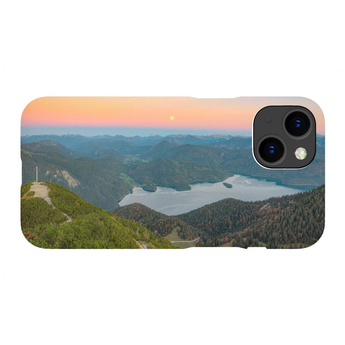 "Vollmond über dem Walchensee"für iPhone - Premium-Case Handyhülle artboxONE