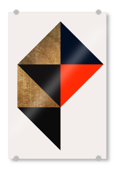 Acrylglasbild "Trapez No. Z" artboxONE - Abstrakt,Geometrie - Form,Dreieck,Geometrie,Geometry,Abstract,Abstrakt,Trapez,Forms