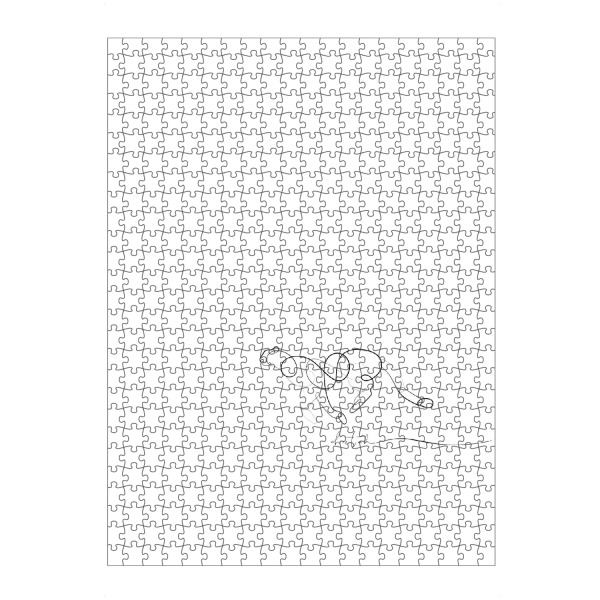 Puzzle Ravensburger "Animal pen line cheetah" artboxONE - Tiere,Abstrakt