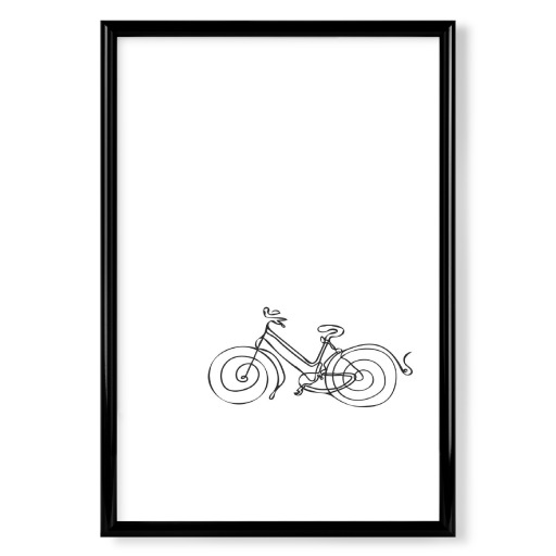 Fahrrad Line Art - Strichzeichnung