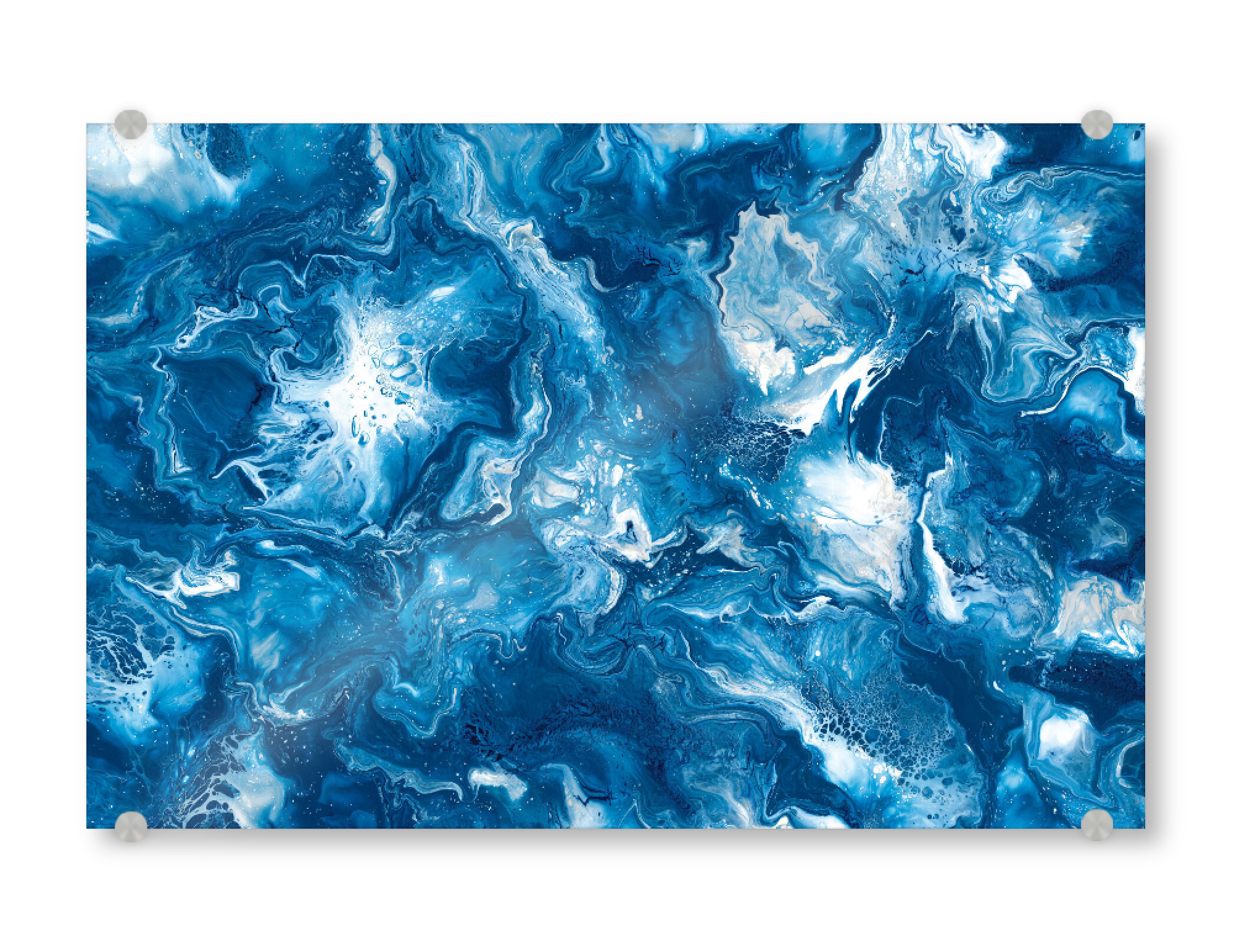 Acrylglasbild "Kaysymoon Azur" artboxONE - Natur,Abstrakt,Reise / Strand und Meer,Marmor,Galaxy