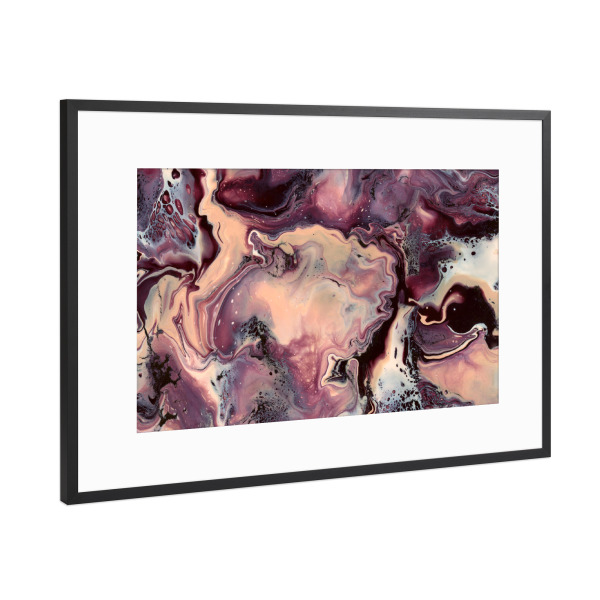 Poster mit Rahmen Schwarz (Metallic) "Kaysymoon Outback" artboxONE - Natur,Abstrakt,Reise / Strand und Meer,Marmor,Galaxy