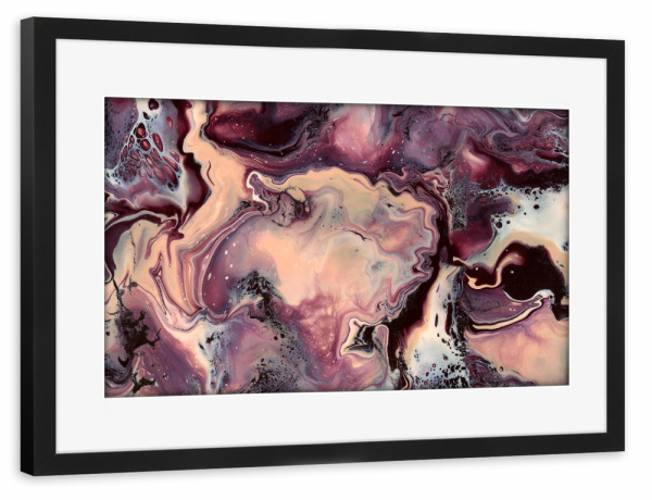 Poster mit Rahmen schwarz "Kaysymoon Outback" artboxONE - Natur,Abstrakt,Reise / Strand und Meer,Marmor,Galaxy