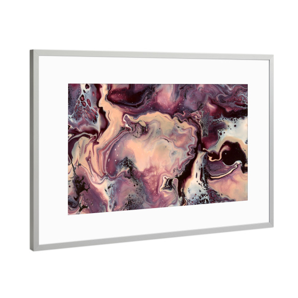 Poster mit Rahmen Silber "Kaysymoon Outback" artboxONE - Natur,Abstrakt,Reise / Strand und Meer,Marmor,Galaxy