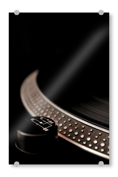Acrylglasbild "Vinyl" artboxONE - Musik - Schallplatte,Vinyl,Plattenspieler,Discjockey,Musik,Music