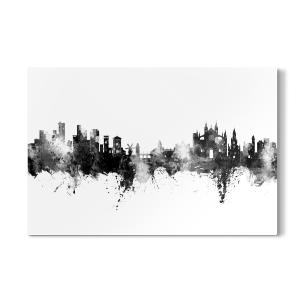 Galerie-Print "Palma de Mallorca Skyline Black" 30x20 cm artboxONE
