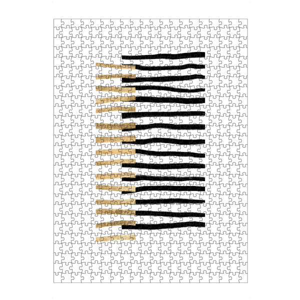 artboxONE Puzzle "Gold on Black Lines" artboxONE - Abstrakt