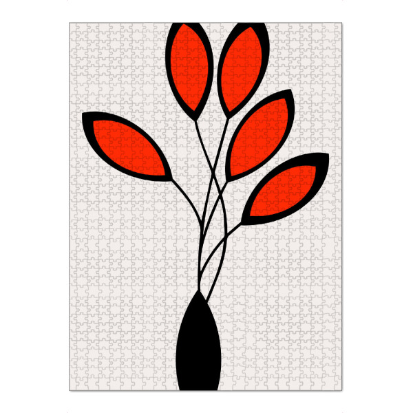 Puzzle Ravensburger "Cinco Rojo" artboxONE - Natur,Floral,Abstrakt