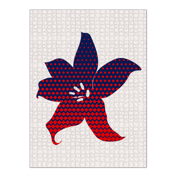 Puzzle Ravensburger "Pop Flower" artboxONE - Floral,Abstrakt - Pop art,Blume,Flower,Floral,Beige,Abstract,Abstrakt,Minimal - Bild pop art