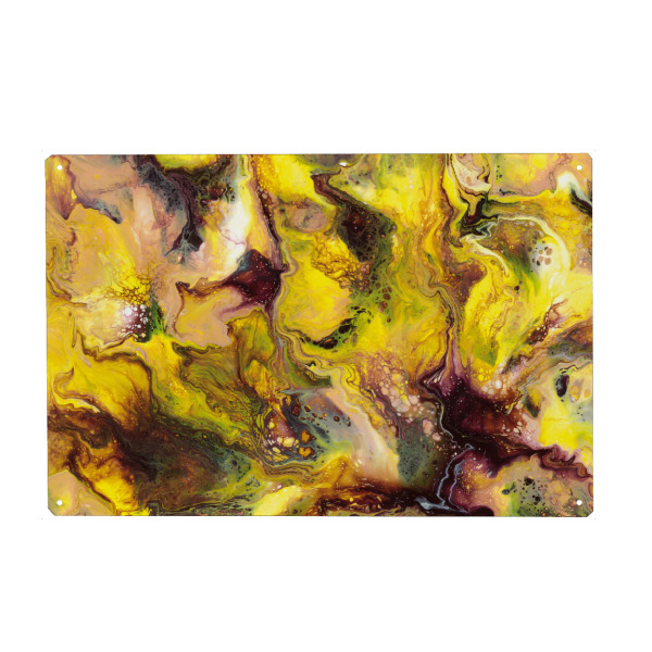 Holzbild "Kaysymoon Bernstein" artboxONE - Natur,Abstrakt,Weihnachten,Marmor,Galaxy