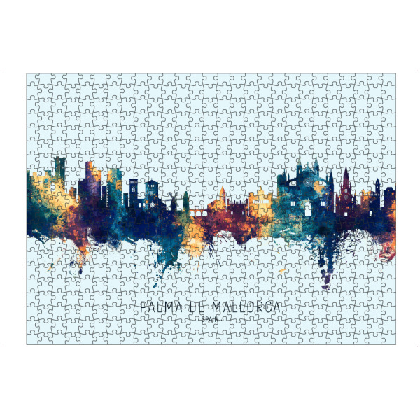 artboxONE Puzzle "Palma de Mallorca Skyline BlueO" artboxONE - Städte