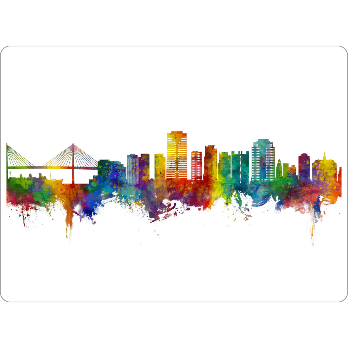 Tischset "Long Beach California Skyline" artboxONE - Städte