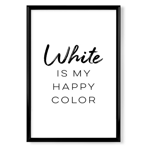 White Is My Happy Color