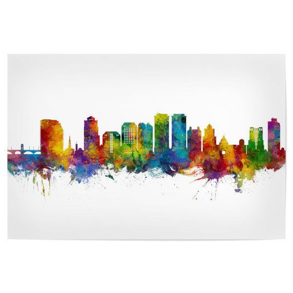 Poster 30x20 cm "West Palm Beach Florida Skyline" artboxONE - Städte